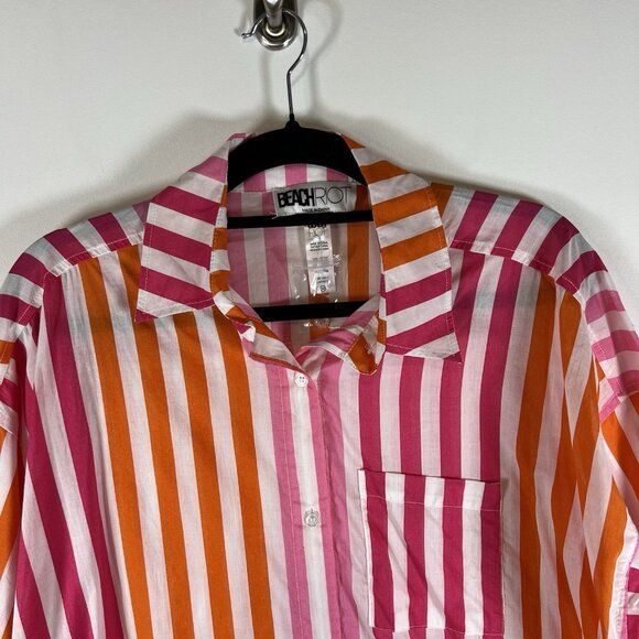 Beach Riot‎ Alexa 100% Cotton Swimsuit Cover-Ups Size Small/Medium Striped - Picture 2 of 7